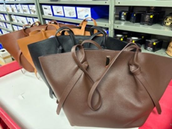 Picture of 246 Tote Leather Bag with Knotted Handles