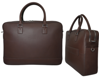 Picture of 311 Leather Laptop Briefcase with Dual Zip
